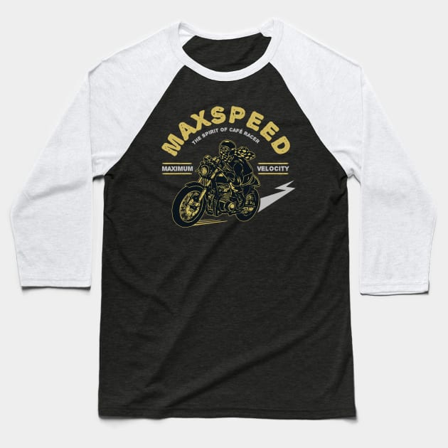 Max Speed Baseball T-Shirt by RadCoolguy